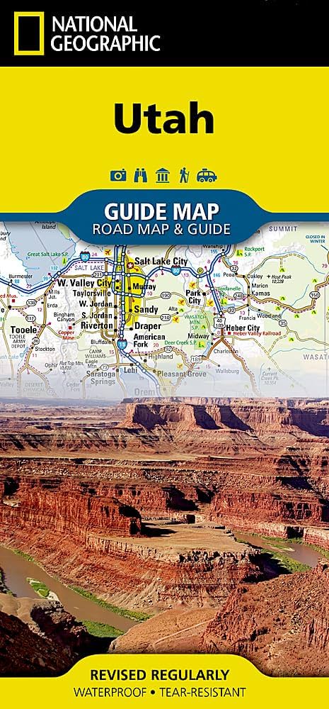 Utah Map (National Geographic Guide Map): National